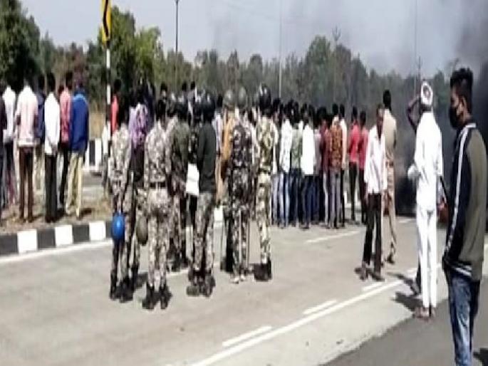 angry villagers and shiv sena activists agitation amid sunil divare murder case | सुनील डिवरेंच्या हत्येनंतर तणाव, नागपूर-तुळजापूर मार्गावर गावकऱ्यांचे आंदोलन angry villagers and shiv sena activists agitation amid sunil divare murder case | सुनील डिवरेंच्या हत्येनंतर तणाव, नागपूर-तुळजापूर मार्गावर गावकऱ्यांचे आंदोलन