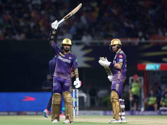IPL 2024, Kolkata Knight Riders vs Punjab Kings Marathi Live : SUNIL NARINE BECOMES 2ND LEADING RUNS SCORER OF THIS IPL 2024, he scored 71 (32) with 9 fours and 4 sixes  | सुनील नरीनच्या दे दना दन फटकेबाजीने वाढवले विराट कोहलीचे टेंशन! KKR चाही पराक्रम 
