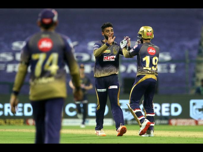 KKR vs SRH Latest News: End of innings! Sunrisers Hyderabad manage to post 142/4 in 20 overs | KKR vs SRH Latest News : डेव्हिड वॉर्नरनं IPL 2020मधील परंपरा मोडली अन् KKRनं वर्चस्व गाजवलं