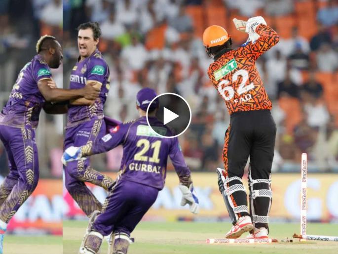 IPL 2024 KKR vs SRH, Qualifier 1 Live Marathi : MITCHELL STARC ON FIRE, First travis  Head, then Nitish Reddy and now Shahbaz Ahmed; SRH 39/4 inside Powerplay, Video | मिचेल स्टार्कची 'Power'! २४.७५ कोटीच्या खेळाडूची पैसा वसूल गोलंदाजी, SRH च्या ४ विकेट्स