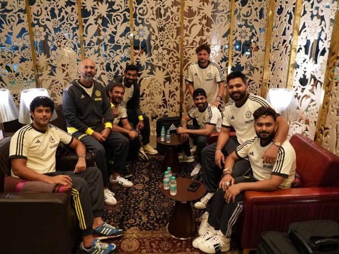 'will eat after winning the T20 World Cup': Rishabh Pant offers cake to Rohit Sharma, India skipper refuses, Video | रिषभ पंत आनंदाने केक भरवायला गेला अन् रोहित शर्माने नकार दिला, म्हणाला... Video Viral  