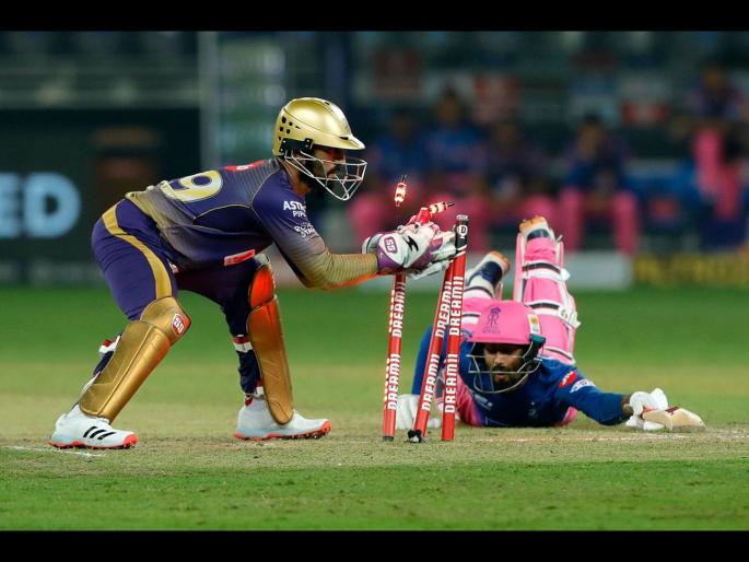 KKR vs RR Latest News : Kolkata Knight Riders won by 60 runs, playoffs hopes are still alive, RR out | KKR vs RR Latest News : कोलकाता नाईट रायडर्सनं केलं राजस्थान रॉयल्सला शर्यतीतून बाद, पण...