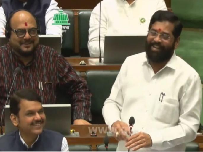 A statement by Minister Gulabrao Patil made CM Eknath Shinde laugh in the House. | मुख्यमंत्री भाषण करत असताना गुलाबराव म्हणाले, टांगा पलटी, घोडे फरार; सभागृहात एकच हशा A statement by Minister Gulabrao Patil made CM Eknath Shinde laugh in the House. | मुख्यमंत्री भाषण करत असताना गुलाबराव म्हणाले, टांगा पलटी, घोडे फरार; सभागृहात एकच हशा