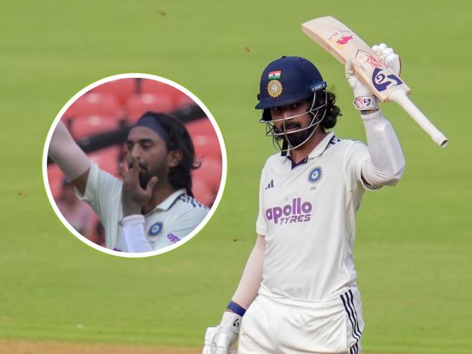 India vs West Indies 1st Test KL Rahul Scores His 11th Test Century Taking Off His Helmet Whistling And Raising His Bat He Unveils A Celebration Watch Video | VIDEO : केएल राहुलनं शिट्टी मारत साजरी केली सेंच्युरी; जाणून घ्या त्यामागचं कारण