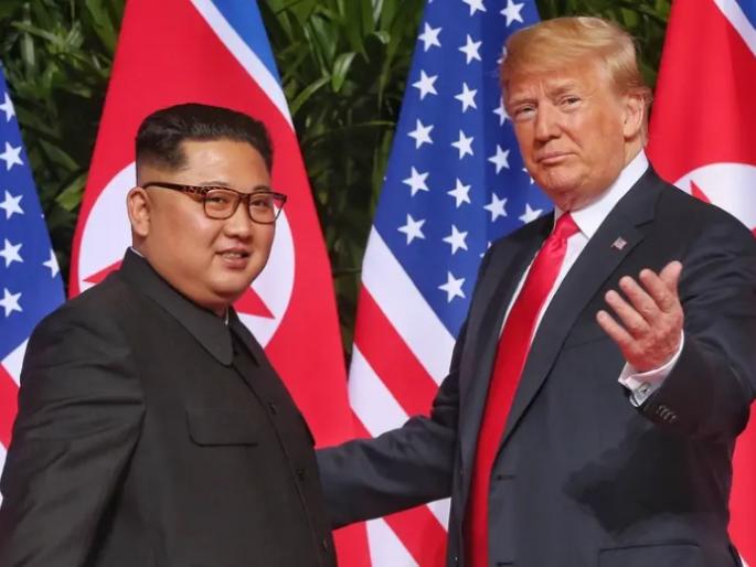 I'm glad he's back, share a photo of Kim Jong from donald Trump MMG | 'ते' परत आल्याने मला आनंद झाला, ट्रम्प यांच्याकडून किम जोंग यांचे फोटो शेअर I'm glad he's back, share a photo of Kim Jong from donald Trump MMG | 'ते' परत आल्याने मला आनंद झाला, ट्रम्प यांच्याकडून किम जोंग यांचे फोटो शेअर