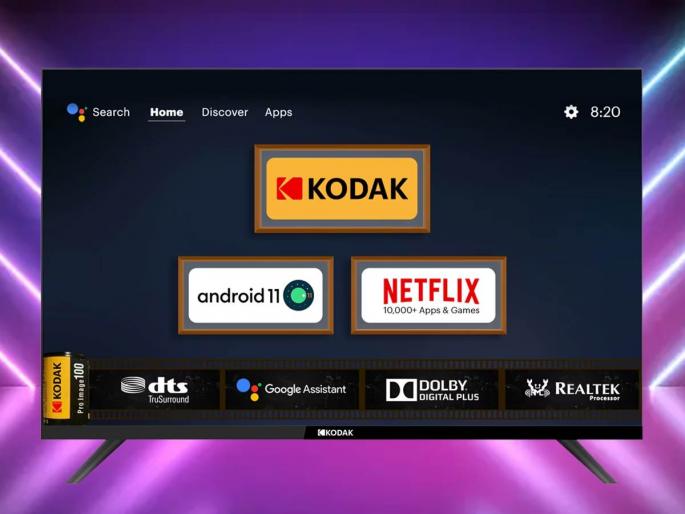 kodak lauched kodak 9xpro tvs and ca pro series starting at rs 10499 | जबरदस्त! आता प्रत्येक घरात असेल मोठा स्मार्ट टीव्ही, Kodak ने ८ टीव्ही केले लाँच, किंमत दहा हजार रुपये kodak lauched kodak 9xpro tvs and ca pro series starting at rs 10499 | जबरदस्त! आता प्रत्येक घरात असेल मोठा स्मार्ट टीव्ही, Kodak ने ८ टीव्ही केले लाँच, किंमत दहा हजार रुपये