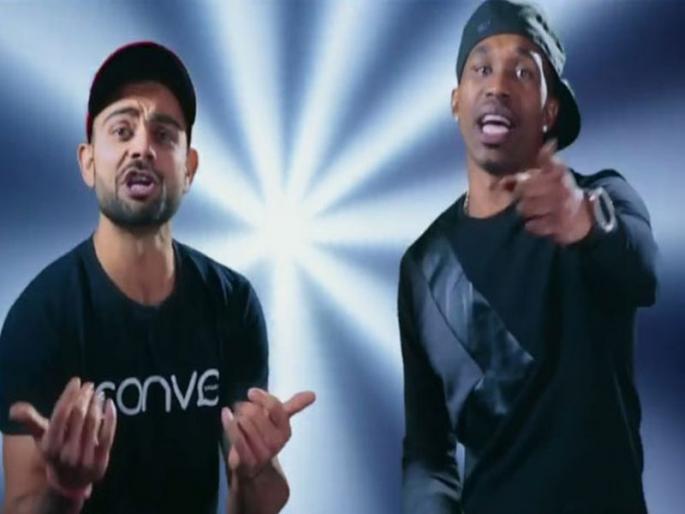 IPL 2018: When Kohli contracts Bravo's song ... | IPL 2018 : जेव्हा ब्राव्होच्या गाण्यावर कोहली ठेका धरतो तेव्हा...