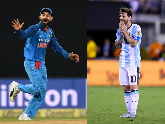 Virat Kohli's wealth, behind the star footballer, to Messila | कोहलीची 'विराट' कमाई,  स्टार फुटबॉलपटू मेसीला टाकले मागे