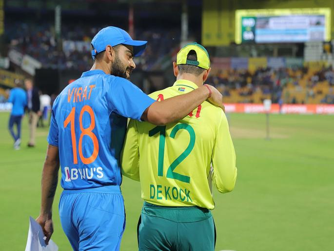 India vs South Africa, 3rd T20 : Virat Kohli again overtake Rohit Sharma, became a highest run scorer in T20I | India vs South Africa, 3rd T20 : रोहितचा विश्वविक्रम ठरला क्षणिक, कोहलीनं पुन्हा मारली बाजी