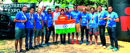 Kolhapuri 'Ironman' impression in Austria | आॅस्ट्रियामध्ये कोल्हापुरी ‘आयर्नमॅन’चा ठसा Kolhapuri 'Ironman' impression in Austria | आॅस्ट्रियामध्ये कोल्हापुरी ‘आयर्नमॅन’चा ठसा