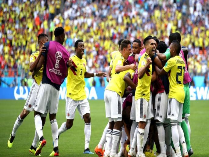 FIFA World Cup 2018: Columbia strikes in the first session as well as Japan | FIFA World Cup 2018: पहिल्या सत्रात कोलंबियाने केली जपानशी बरोबरी FIFA World Cup 2018: Columbia strikes in the first session as well as Japan | FIFA World Cup 2018: पहिल्या सत्रात कोलंबियाने केली जपानशी बरोबरी