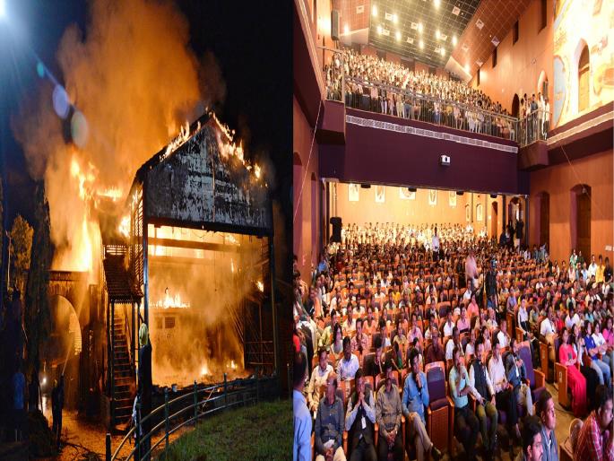 Serving avid audiences for over a hundred years Keshavrao Bhosle theater burnt down | Kolhapur- Keshavrao Bhosle Theatre Fire: हे विधात्या, इतका कठोर का झालास ? Serving avid audiences for over a hundred years Keshavrao Bhosle theater burnt down | Kolhapur- Keshavrao Bhosle Theatre Fire: हे विधात्या, इतका कठोर का झालास ?