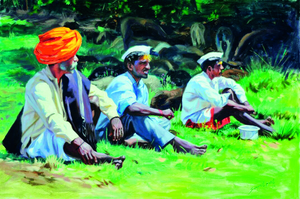 Swapnil paintings showcase in Mumbai | स्वप्निलच्या चित्रांचे मुंबईत प्रदर्शन Swapnil paintings showcase in Mumbai | स्वप्निलच्या चित्रांचे मुंबईत प्रदर्शन