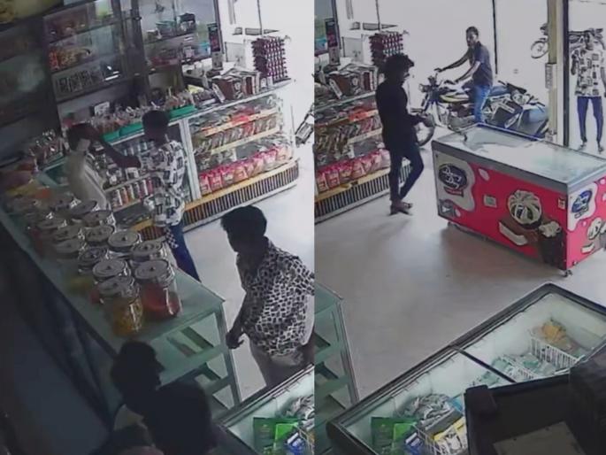 daytime terror by gangsters at an inn in ujalaiwadi Bakery and two wheeler vandalized | उजळाईवाडीत सराईत गुंडाची दिवसाढवळ्या दहशत; बेकरीसह दुचाकीची तोडफोड 