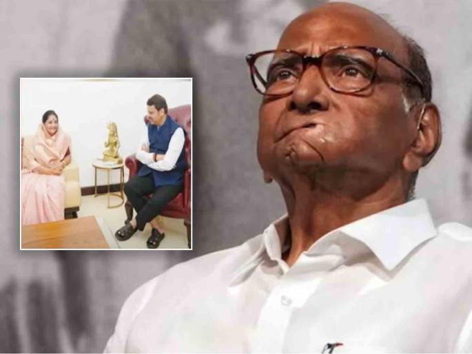 Snehalata Kolhe met Devendra Fadnavis while the discussion was going on with sharad Pawar | पवारांसोबत चर्चा सुरू असतानाच स्नेहलता कोल्हेंनी घेतली देवेंद्र फडणवीसांची भेट Snehalata Kolhe met Devendra Fadnavis while the discussion was going on with sharad Pawar | पवारांसोबत चर्चा सुरू असतानाच स्नेहलता कोल्हेंनी घेतली देवेंद्र फडणवीसांची भेट