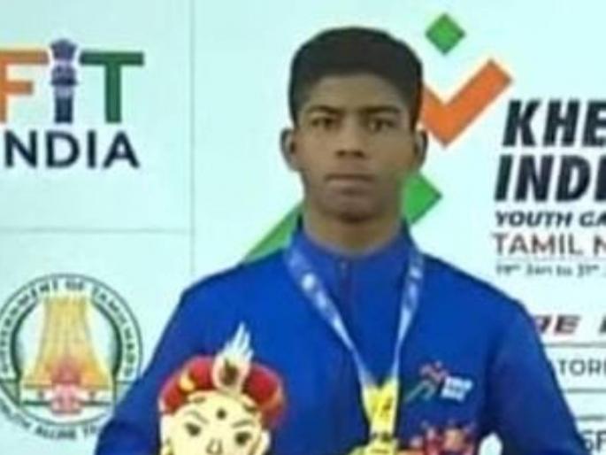 Sohama from Mhakwe won gold in Khelo India; | म्हाकवेतील सोहमला खेलो इंडियात सुवर्ण ; शाहू साखर कारखान्याचा मानधनधारक मल्ल Sohama from Mhakwe won gold in Khelo India; | म्हाकवेतील सोहमला खेलो इंडियात सुवर्ण ; शाहू साखर कारखान्याचा मानधनधारक मल्ल