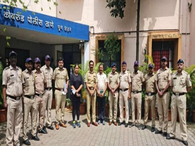 Cinestyle thrill! Police were arrested robbers by chasing who had entered into society for robbery | थरारक! दरोडा टाकण्यासाठी सोसायटीत शिरलेल्या दरोडेखोरांना पोलिसांनी पाठलाग करून ठोकल्या बेड्या