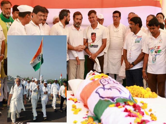 Cremation of Krishnakumar Pandey in honor of Seva Dal | सेवादलाच्या मानवंदनेत कृष्णकुमार पांडे यांच्यावर अंत्यसंस्कार