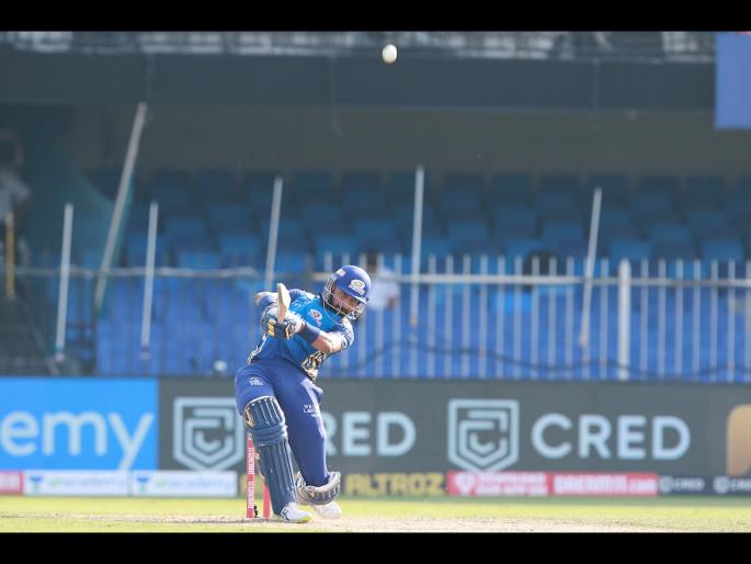 MI vs SRH Latest News : Krunal Pandya is the first player to have 500 strike rate in an IPL inning; Min: 10 runs scored/3 balls faced, video | MI vs SRH Latest News : कृणाल पांड्याच्या २० धावा ठरल्या विक्रमी; दिग्गज फलंदाजांनाही असे जमले नाही, video