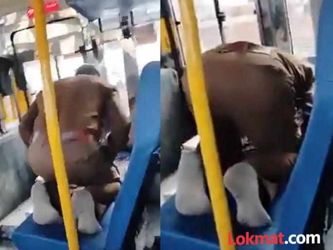 Karnataka driver stopped the bus and started prayin minister ordered an inquiry | नमाज अदा करण्यासाठी चालकाने थांबवली बस; व्हिडीओ व्हायरल होताच मंत्र्यांनी दिले चौकशीचे आदेश Karnataka driver stopped the bus and started prayin minister ordered an inquiry | नमाज अदा करण्यासाठी चालकाने थांबवली बस; व्हिडीओ व्हायरल होताच मंत्र्यांनी दिले चौकशीचे आदेश