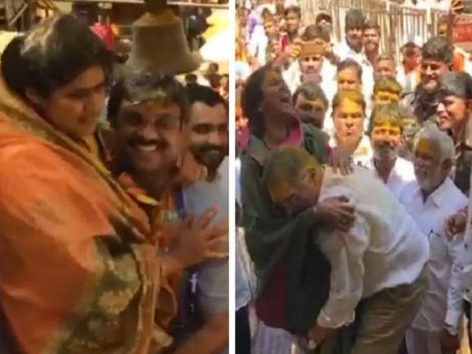 After Supriya Sule, Kanchan Kul also visited Jejuri temple | कोण उधळणार विजयाचा भंडारा : सुप्रिया सुळेंपाठोपाठ कांचन कुल यांचेही जय मल्हार !