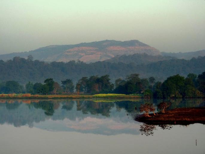 The level of the Kundalika river rises | कुंडलिका नदीची पातळी वाढली; पावसाचा जोर वाढला The level of the Kundalika river rises | कुंडलिका नदीची पातळी वाढली; पावसाचा जोर वाढला