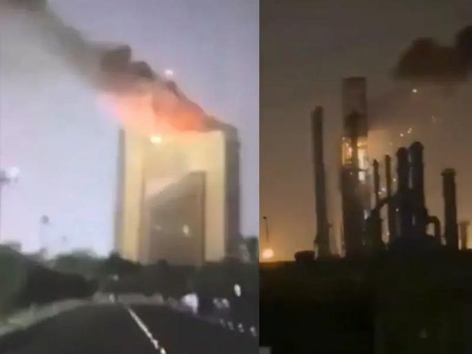 Kuwait Oil Complex drone attack 2026: This Arab country is suffering more than Iran; electricity, water and oil depots, even government buildings are destroyed... | इराणपेक्षा हा अरब देशच जास्त होरपळतोय; वीज, पाणी अन् ऑईल डेपो, सरकारी इमारतीही नेस्तनाभूत... Kuwait Oil Complex drone attack 2026: This Arab country is suffering more than Iran; electricity, water and oil depots, even government buildings are destroyed... | इराणपेक्षा हा अरब देशच जास्त होरपळतोय; वीज, पाणी अन् ऑईल डेपो, सरकारी इमारतीही नेस्तनाभूत...