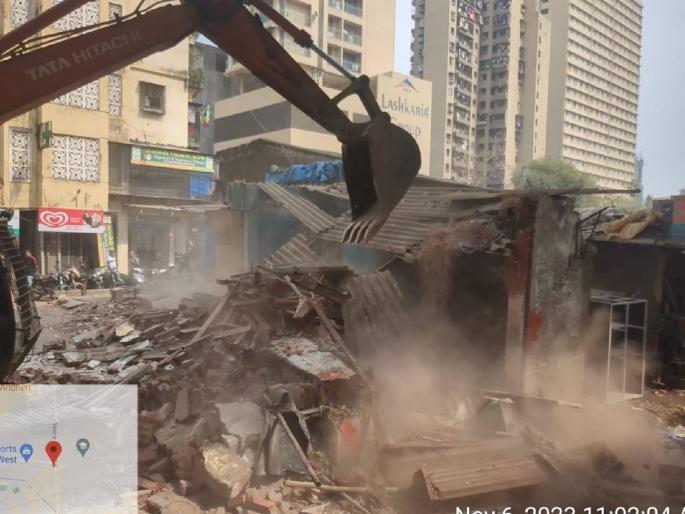 Major eviction action at JVLR for Metro Line 6 45 hammering on affected structures | मेट्रो लाइन 6 साठी जेव्हीएलआर येथे मोठी निष्कासन कारवाई; 45 बाधित बांधकामांवर मारला हातोडा Major eviction action at JVLR for Metro Line 6 45 hammering on affected structures | मेट्रो लाइन 6 साठी जेव्हीएलआर येथे मोठी निष्कासन कारवाई; 45 बाधित बांधकामांवर मारला हातोडा