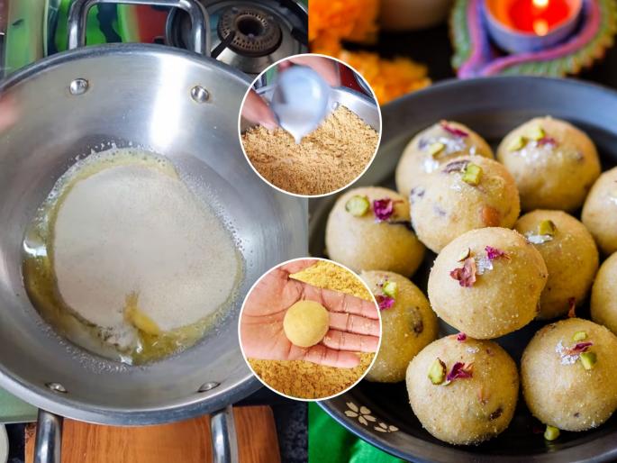 Diwali faral how to make rava ladoo without sugar syrup easy rava ladoo recipe for beginners how to make soft and melt-in-mouth rava ladoo | बिना पाकातले रवा लाडू, सोपी ट्रिक- ना पाक चुकायची भीती, ना लाडू दगडासारखे कडक होण्याची - पाहा प्रमाण