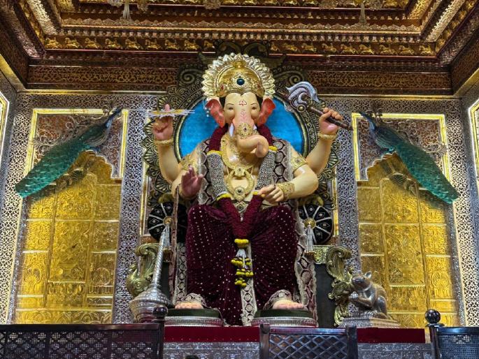 A golden crown to the Lalbaghcha Raja Ganpati this year; 20 kg gold, price 15 crores, who would have paid? Anant Ambani  | लालबागच्या राजाला यंदा सोन्याचा मुकूट; २० किलो सोने, १५ कोटी किंमत, कोणी दिला असेल?  A golden crown to the Lalbaghcha Raja Ganpati this year; 20 kg gold, price 15 crores, who would have paid? Anant Ambani  | लालबागच्या राजाला यंदा सोन्याचा मुकूट; २० किलो सोने, १५ कोटी किंमत, कोणी दिला असेल?