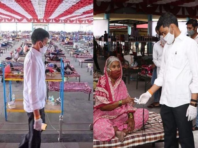 The Corona Center, built by NCP MLA Nilesh Lanka, is also receiving financial support from abroad | निलेश लंके यांनी उभारलेल्या कोविड सेंटरला परदेशातूनही मिळाली आर्थिक मदत The Corona Center, built by NCP MLA Nilesh Lanka, is also receiving financial support from abroad | निलेश लंके यांनी उभारलेल्या कोविड सेंटरला परदेशातूनही मिळाली आर्थिक मदत