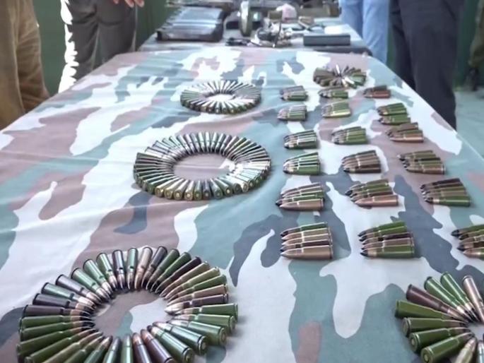 India-Pakistan conflict: Conspiracy against India foiled! Large cache of weapons seized from 3 terrorists killed in Shopian, Kashmir | भारताविरोधातील कट उधळला! शोपियान चकमकीत ठार झालेल्या ३ दहशतवाद्यांकडून मोठा शस्त्रसाठा जप्त India-Pakistan conflict: Conspiracy against India foiled! Large cache of weapons seized from 3 terrorists killed in Shopian, Kashmir | भारताविरोधातील कट उधळला! शोपियान चकमकीत ठार झालेल्या ३ दहशतवाद्यांकडून मोठा शस्त्रसाठा जप्त
