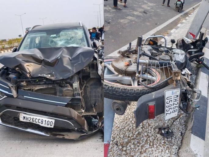 Speeding car hits two-wheeler in Ahmedpur; Husband dies on the spot, wife seriously injured | अहमदपूरमध्ये भरधाव कारची दुचाकीला धडक; पतीचा जागीच मृत्यू तर पत्नी गंभीर जखमी Speeding car hits two-wheeler in Ahmedpur; Husband dies on the spot, wife seriously injured | अहमदपूरमध्ये भरधाव कारची दुचाकीला धडक; पतीचा जागीच मृत्यू तर पत्नी गंभीर जखमी