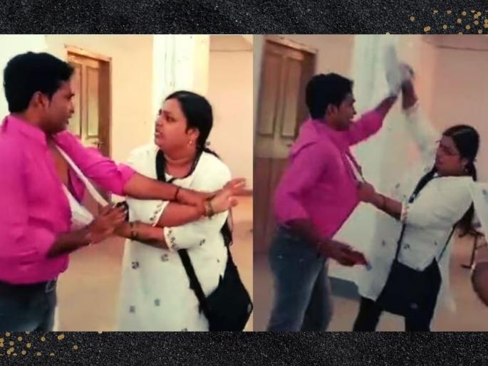 female examinee creating ruckus in law exam in bhagalpur bihar | परीक्षेत कॉपी करण्यापासून रोखलं; संतापलेल्या महिलेने शिक्षकाचे कपडे फाडले, गार्डला मारहाण female examinee creating ruckus in law exam in bhagalpur bihar | परीक्षेत कॉपी करण्यापासून रोखलं; संतापलेल्या महिलेने शिक्षकाचे कपडे फाडले, गार्डला मारहाण