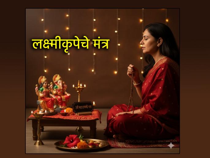 Laxmi Pujan 2025: Can't recite Lakshmi's hymn? Then worship Lakshmi by chanting 'this' simple verse, mantra! | Laxmi Pujan 2025: लक्ष्मीचे स्तोत्र येत नाही? मग 'हे' सोपे श्लोक, मंत्र म्हणत करा लक्ष्मीचे पूजन! Laxmi Pujan 2025: Can't recite Lakshmi's hymn? Then worship Lakshmi by chanting 'this' simple verse, mantra! | Laxmi Pujan 2025: लक्ष्मीचे स्तोत्र येत नाही? मग 'हे' सोपे श्लोक, मंत्र म्हणत करा लक्ष्मीचे पूजन!