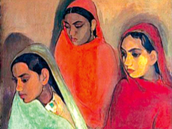 What worries might be plaguing these 'three daughters' of Amrita Shergill? | अमृता शेरगीलच्या या ‘तीन मुलीं’ना कसली चिंता सतावत असेल? What worries might be plaguing these 'three daughters' of Amrita Shergill? | अमृता शेरगीलच्या या ‘तीन मुलीं’ना कसली चिंता सतावत असेल?