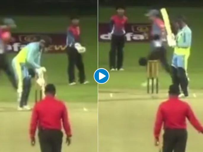 Never seen anything like this before, Bowler Gets Confused as Right-hand Batter Takes Guard as a Lefty, Video  | Video : लेफ्टी की रायटी?; फलंदाजानं लढवली अशी शक्कल की गोलंदाज, क्षेत्ररक्षक हैराण; बघा पुढे काय झालं