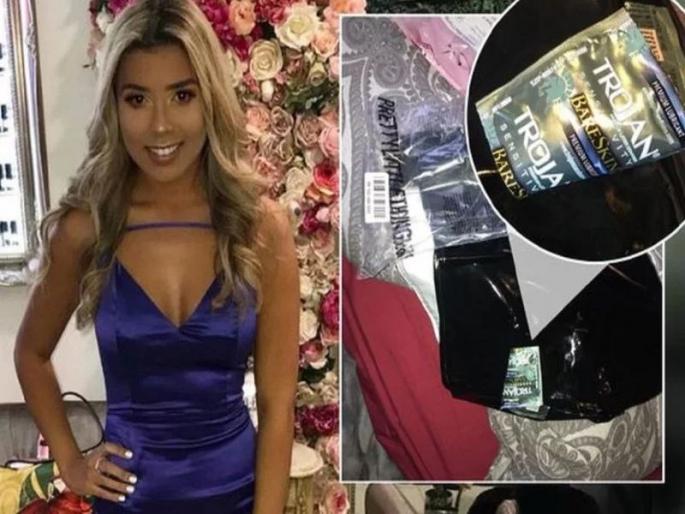 Student Leonie Pattinson opens package to finds used condom wrapper stuck to her new skirt | 'मिनी स्कर्ट'सोबत कंपनीने पाठवलेली 'ही' वस्तू पाहून तिची सटकलीच! Student Leonie Pattinson opens package to finds used condom wrapper stuck to her new skirt | 'मिनी स्कर्ट'सोबत कंपनीने पाठवलेली 'ही' वस्तू पाहून तिची सटकलीच!