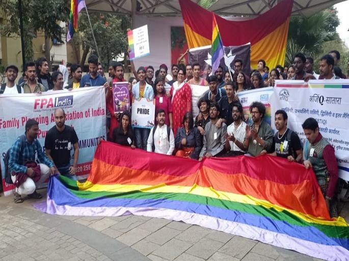 In Pimpri-Chinchwad, 'LGBTs' expressed their 'pride' through a rally. | पिंपरी-चिंचवडमध्ये ‘एलजीबीटीं’नी रॅलीतून व्यक्त केला ‘अभिमान’  In Pimpri-Chinchwad, 'LGBTs' expressed their 'pride' through a rally. | पिंपरी-चिंचवडमध्ये ‘एलजीबीटीं’नी रॅलीतून व्यक्त केला ‘अभिमान’