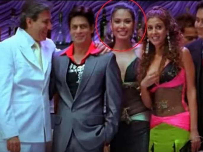 shahrukh khan starrer om shanti om movie randeep hooda wife lin laishram was junior artist in it | शाहरुख खानच्या मागे उभी असलेली ज्युनिअर आर्टिस्ट, आज आहे प्रसिद्ध अभिनेत्याची बायको