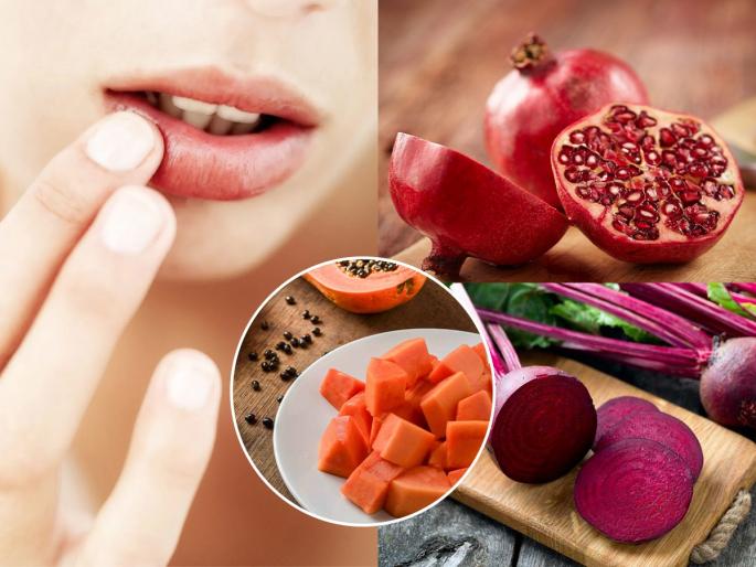 Homemade fruit Lip Balm for Soft Pink Lips! Make lip balm from Pomegranate-beet-papayaa at home. | मऊ गुलाबी ओठांसाठी लावा फ्रूट लिपबाम! डाळिंब-बीट- पपईचा मस्त फॉर्म्युला