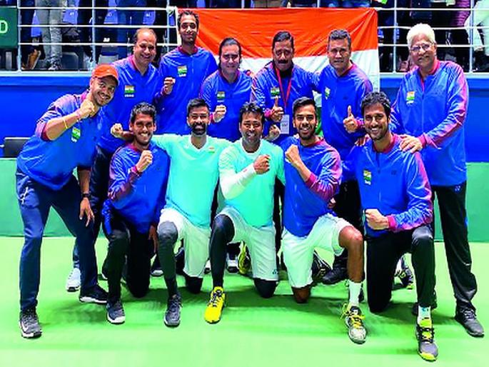 Pakistan's eruption from India; Leander celebrated a record 7th win in doubles | भारताकडून पाकिस्तानचा धुव्वा; लिअँडरने दुहेरीत साजरा केला विक्रमी ४४वा विजय