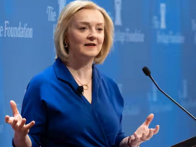 britain former pm liz truss says india surpasses uk economy | भारताने ब्रिटनच्या अर्थव्यवस्थेला मागे टाकले! माजी पंतप्रधान लिज ट्रस म्हणाल्या, "पश्चिमात्य देशांची प्रतिष्ठा संकटात" britain former pm liz truss says india surpasses uk economy | भारताने ब्रिटनच्या अर्थव्यवस्थेला मागे टाकले! माजी पंतप्रधान लिज ट्रस म्हणाल्या, "पश्चिमात्य देशांची प्रतिष्ठा संकटात"