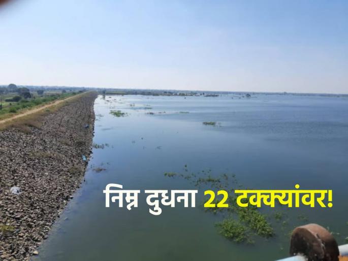 Only 22 percent of water storage in the lower dairy project, water shortage in rural areas | निम्न दुधना प्रकल्पात कंवळ २२ टक्केच पाणीसाठा, ग्रामीण भागात पाणीटंचाईचे सावट गडद Only 22 percent of water storage in the lower dairy project, water shortage in rural areas | निम्न दुधना प्रकल्पात कंवळ २२ टक्केच पाणीसाठा, ग्रामीण भागात पाणीटंचाईचे सावट गडद
