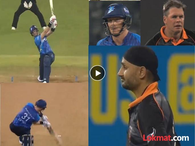 Legends League Cricket 2024 Martin Guptill's brutal six sends commentary box glass crashing Watch Video | "आज कुछ तुफानी करते है!" Martin Guptill चा कडक सिक्सर; फुटल्या कॉमेंट्री बॉक्सच्या काचा!