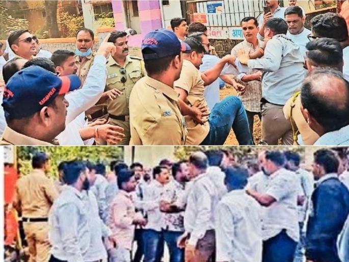 Mahayuti activists clashed in Mahad and Rohya, violent clashes during voting in Raigad district | महाड, रोह्यामध्ये महायुतीचे कार्यकर्ते भिडले, रायगड जिल्ह्यात मतदानादरम्यान तुंबळ हाणामारी