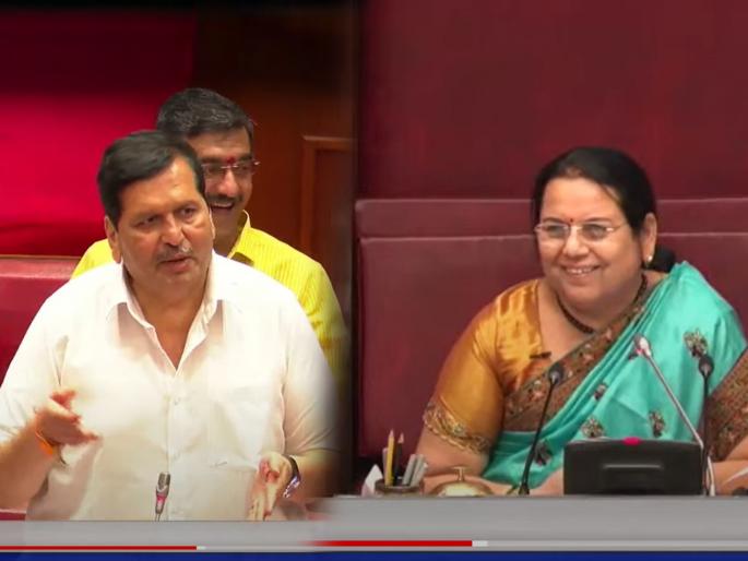 BJP Minister Mangal Prabhat Lodha reacting to questions raised in Assembly in comedy way | "मी नवीन प्लेयर, ओपनिंगला उभं केलं अन् तुम्ही सगळे बाउन्सर वर बाउन्सर टाकताय"; भाजपाच्या Mangalprabhat Lodha यांचे मिस्किल उत्तर BJP Minister Mangal Prabhat Lodha reacting to questions raised in Assembly in comedy way | "मी नवीन प्लेयर, ओपनिंगला उभं केलं अन् तुम्ही सगळे बाउन्सर वर बाउन्सर टाकताय"; भाजपाच्या Mangalprabhat Lodha यांचे मिस्किल उत्तर