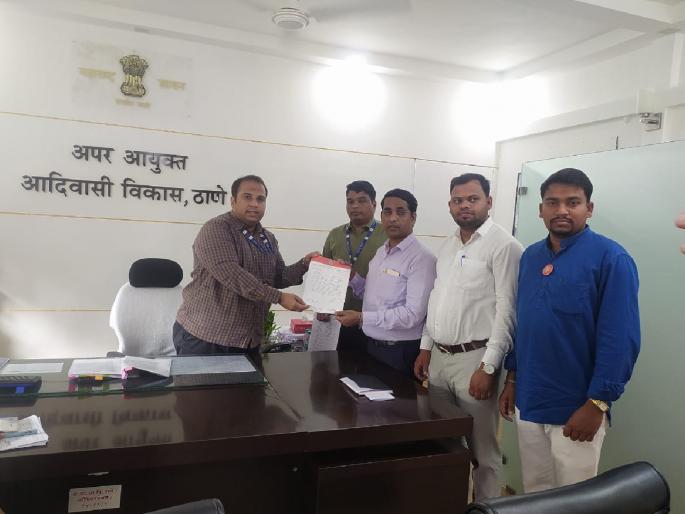 MNS agitation in Thane to start hostel mess for tribal student's food | आदिवासी विद्यार्थ्याच्या भोजनासाठी वसतिगृहात मेस सुरू करण्यासाठी मनसेचे ठाण्यात आंदोलन