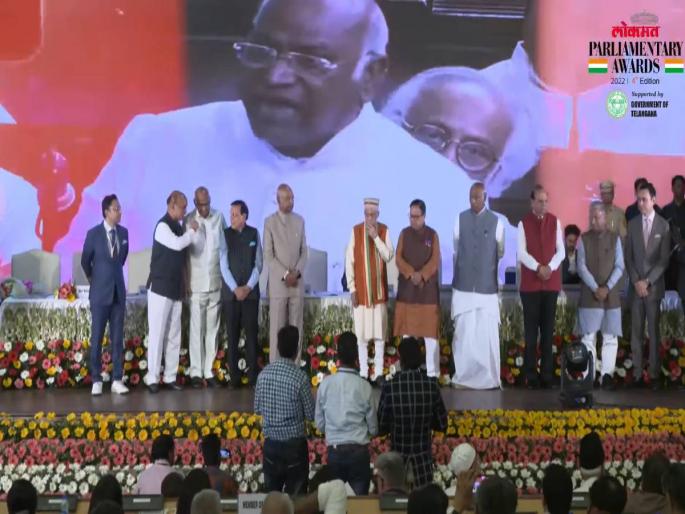 lokmat parliamentary awards congress president mallikarjun kharge gets lifetime achievement award | Lokmat Parliamentary Awards: 'लोकमत'कडून संसदरत्नांचा गौरव! राज्यसभा, लोकसभा खासदारांना पुरस्कार, पाहा संपूर्ण यादी lokmat parliamentary awards congress president mallikarjun kharge gets lifetime achievement award | Lokmat Parliamentary Awards: 'लोकमत'कडून संसदरत्नांचा गौरव! राज्यसभा, लोकसभा खासदारांना पुरस्कार, पाहा संपूर्ण यादी
