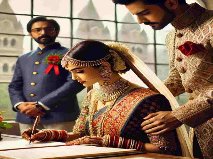 No band play, no royal pomp, a marriage if performed for just Rs. 350! | ना बँडबाजा, ना शाही थाट फक्त ३५० रुपयांत बांधली जाते रेशीमगाठ !